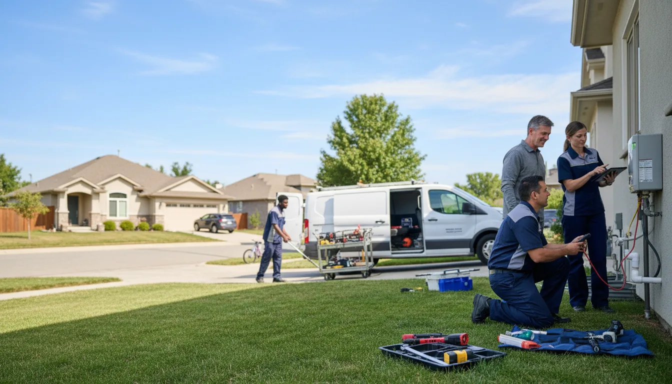 Tankless water heater service in Campus, IL